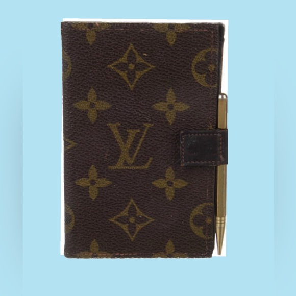Louis Vuitton Wallet/Card Holdet With Gold Pencil - Picture 2 of 10